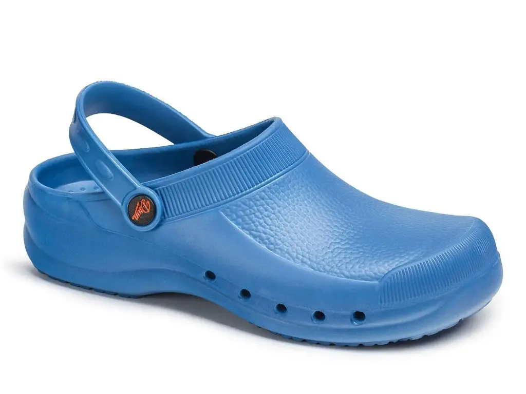 ZUECO EVA · SANITARIO · ANTIBACTERIANO · LIBRE LATEX · ULTRALIGERO (180GR. EL PAR)