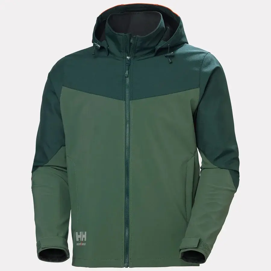 SOFTSHELL OXFORD HOODED 74290 · HIDROFUGADO · CAPUCHA EXTRAIBLE · CORTAVIENTOS · 3 CAPAS