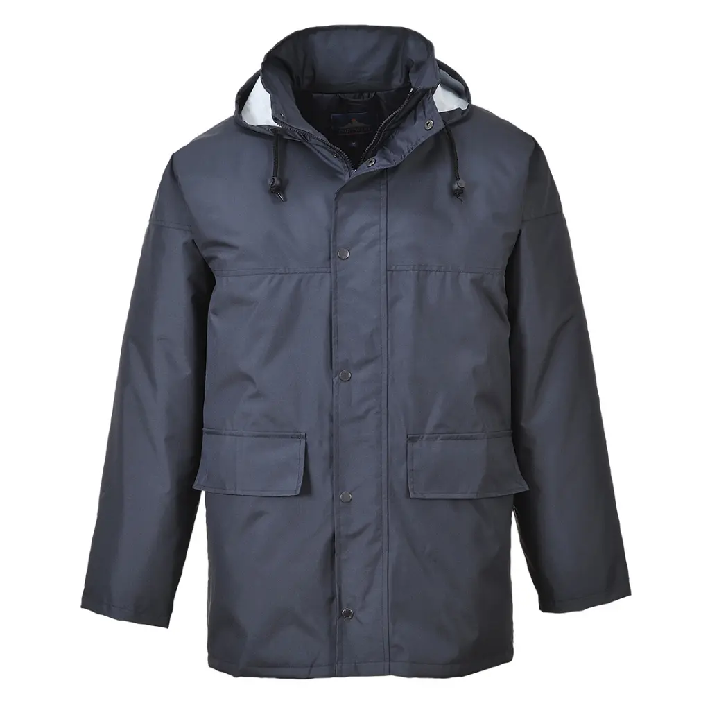 CHAQUETA S437 CORPORATE TRAFFIC · ACOLCHADO · IMPERMEABLE [3/4] TEXPEL™ SPLASH ECO · AMBIENTES FRIOS -40ºC · CAPUCHA DESMONTABLE