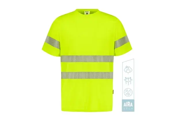 CAMISETA HIT AIRA TECH · MC · UNICOLOR · TACTO ALGODON · ANTIBACTERIANO · BOLSILLO · AIREADORES AXILAS · BANDAS SEGMENTADAS · AV · CE II CAT · [185g]