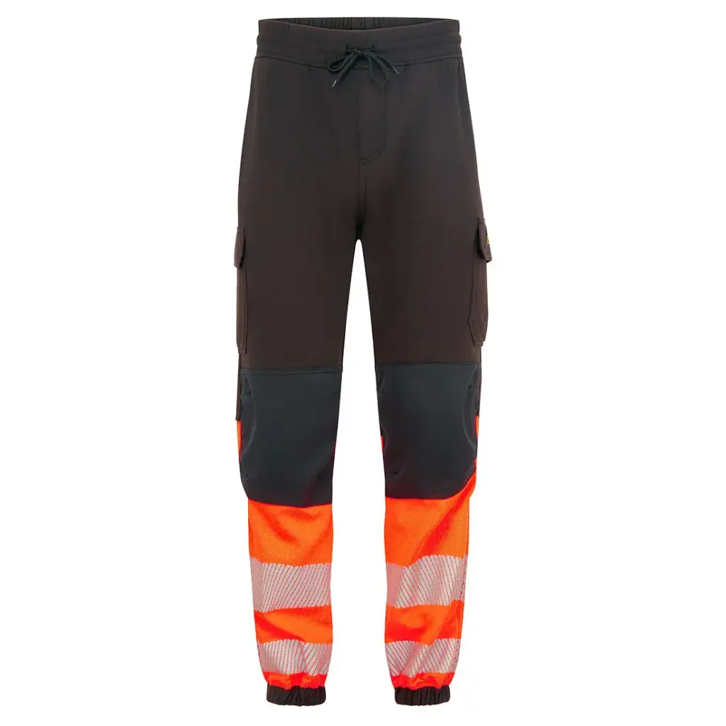 PANTALON JOGGER INHERENTE FR438 MODAFLAME HVO · IGNIFUGO · ANTIESTATICO · ARCO ELECTRICO · ATEX · BANDAS SEGMENTADAS · PROTECCION SOLAR >40ºC · AV · CE III CAT