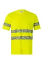 CAMISETA 305642 HI VIS Cotton RS · MC · UNICOLOR · ALGODON · ECO · BANDAS SEGMENTADAS · PROTEC. SOLAR >30ºC · AV · CE II CAT · [150g]