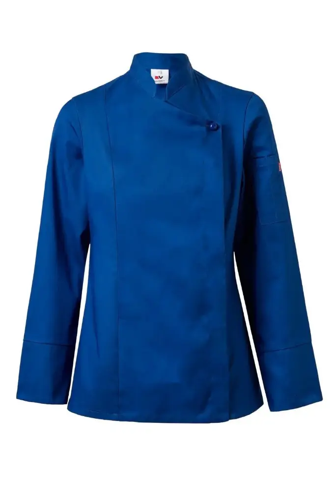 CHAQUETA COCINA 405203TC · ML · MUJER · CIERRE CREMALLERA · CUELLO MAO