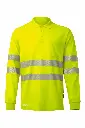 POLO 305544 HI VIS Cotton RS · ML · ALGODON · BANDAS SEGMENTADAS · PROTEC. SOLAR >30 · ECO · AV · CE II CAT