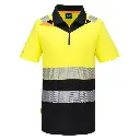 POLO LIGERO DX435 DX4 · MC · BICOLOR · Ezeecool · MEDIA CREMALLERA · BANDAS SEGMENTADAS · PROTEC. SOLAR >40ºC · 50 LAVADOS · AV · CE II CAT · [150g]