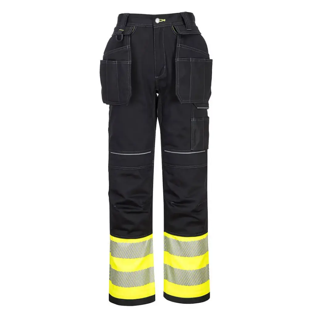 PANTALON PW307 PW3 HOLSTER · BICOLOR · ALGODON · BANDAS SEGMENTADAS · TRIPLE COSTURA · PROTEC. SOLAR >40ºC · REFUERZOS · SISTEMA RODILLERAS · 50 LAVADOS · VAV · CE II CAT