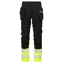 PANTALON DX457 DX4 HI-VIS HOLSTER POCKET · BICOLOR · CARGO · ELASTICO/STRETCH 4 VIAS · BANDAS SEGMENTADAS · PROTEC. SOLAR >40ºC ·AV ·CE II CAT
