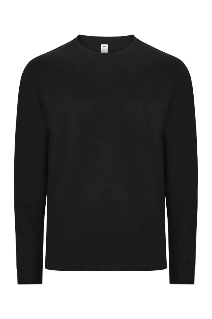 CAMISETA TL190UC PALM LS · ML · UNISEX · 100% ALGODON · [190g] (BLACK (NEGRO), XS)