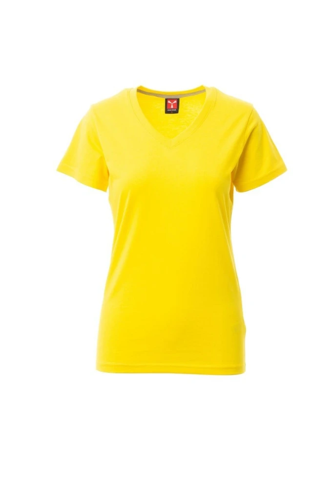 CAMISETA V-NECK LADY · MC · 100% ALGODON · CE I CAT · PROTECCION SOLAR >50ºC · [155g]