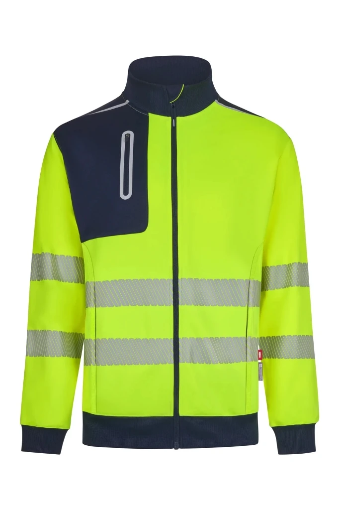 CHAQUETA 305730 V.DYNAMIX Hi Vis · BICOLOR · FORRO POLAR · AMBIENTES FRIOS -5ºC · BANDAS SEGMENTADAS · ECO · PROTEC. SOLAR 50ºC · 50 LAVADOS · AV · CE II CAT