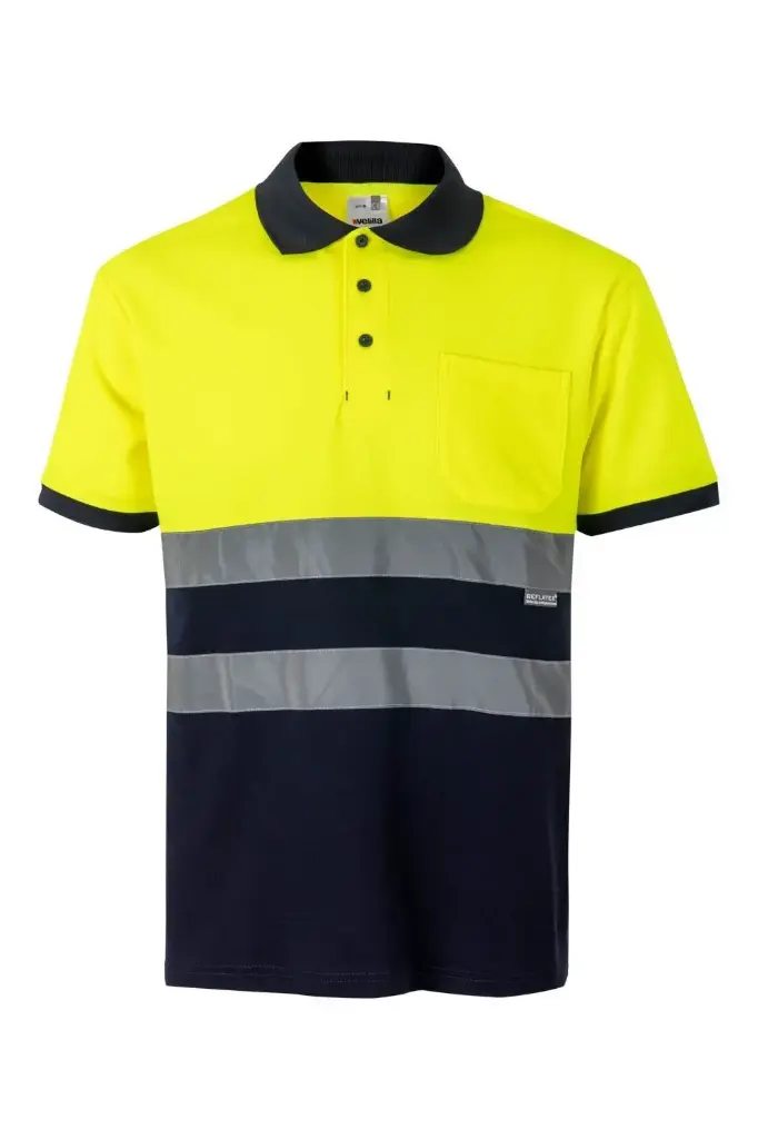 POLO 305513 HI VIS Cotton · BICOLOR · MC · BOLSILLO · ALGODON · AV · CE II CAT · [150g]
