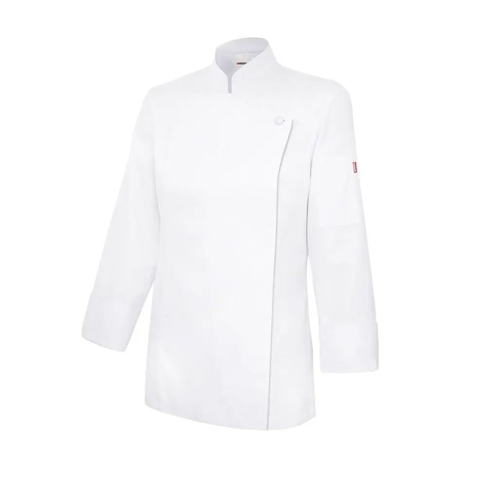 CHAQUETA COCINA 405203TC · ML · MUJER · CIERRE CREMALLERA · CUELLO MAO