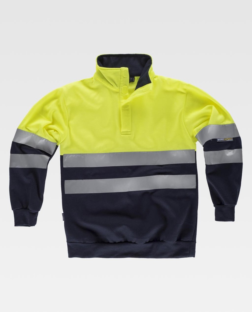 SUDADERA C3839 FLUOR · BICOLOR · CIERRE VELCRO · AMBIENTES FRIOS -5ºC  · AV · CE II CAT · [280g]