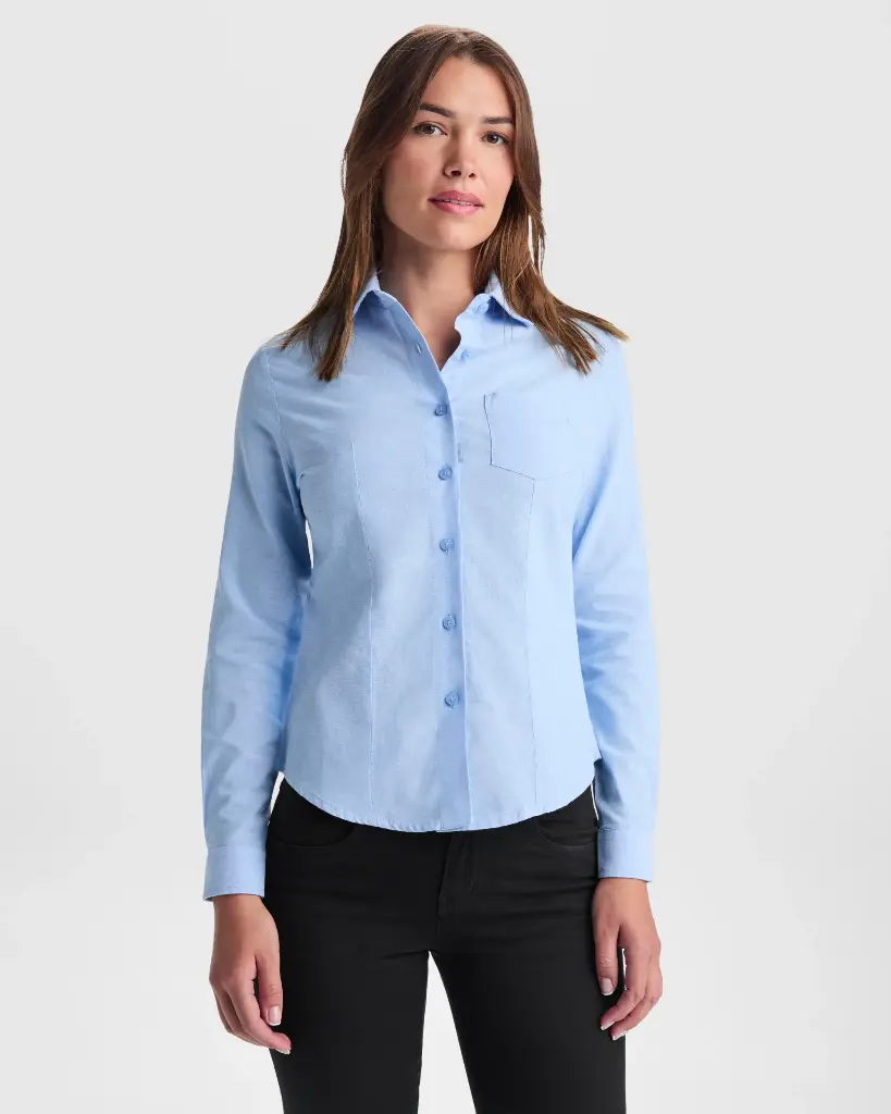 CAMISA OXFORD WOMAN · ML · BOLSILLO