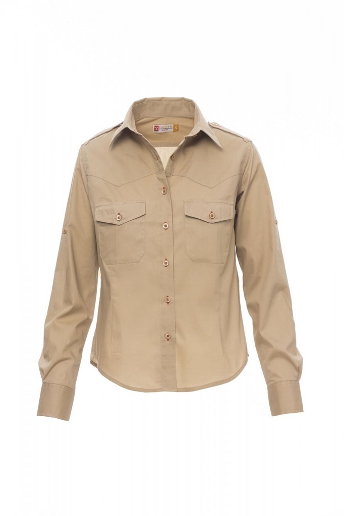 CAMISA TROPHY LADY · BOLSILLOS · ML · 100% ALGODON