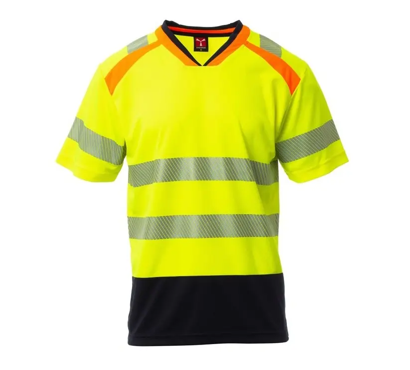CAMISETA ALLEY · MC · BICOLOR · BANDAS SEGMENTADAS · DRY TECH · PROTECCION SOLAR >50ºC · AV · CE II CAT · [150g]