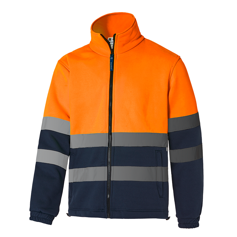 SUDADERA 1044 · BICOLOR · CREMALLERA ENTERA · AMBIENTES FRIOS -5ºC  · AV · CE II CAT · [300g]