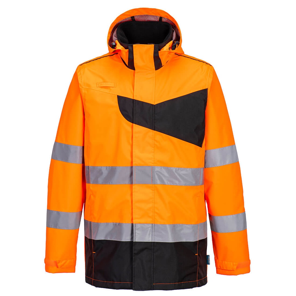 CHUBASQUERO PW265 · PW2 · BICOLOR · CAPUCHA DESMONTABLE · R-PU2 · IMPERMEABLE [3/4] · AV · CE II CAT