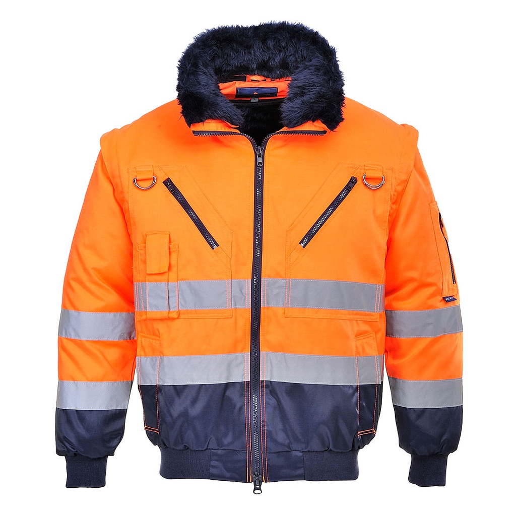 CHAQUETA PJ50 · BICOLOR · IMPERMEABLE [0/4] · AMBIENTES FRIOS -20°C  · 3 EN 1 · FORRO Y MANGAS EXTRAIBLES · AV · CE II CAT