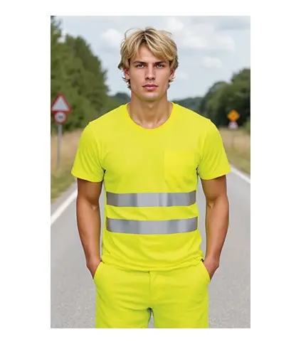 CAMISETA STRAHAN · UNICOLOR · MC · BOLSILLO · AV · CE II CAT · [145g]