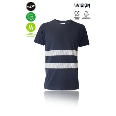 CAMISETA GLOW · MC · BANDAS SEGMENTADAS · PROTECCION SOLAR · 100% ALGODON · VR · [160g]