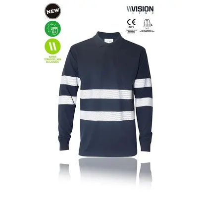 POLO SLAM LS · ML · BANDAS SEGMENTADAS · PROTECCION SOLAR · 100% ALGODON · VR · [200g]