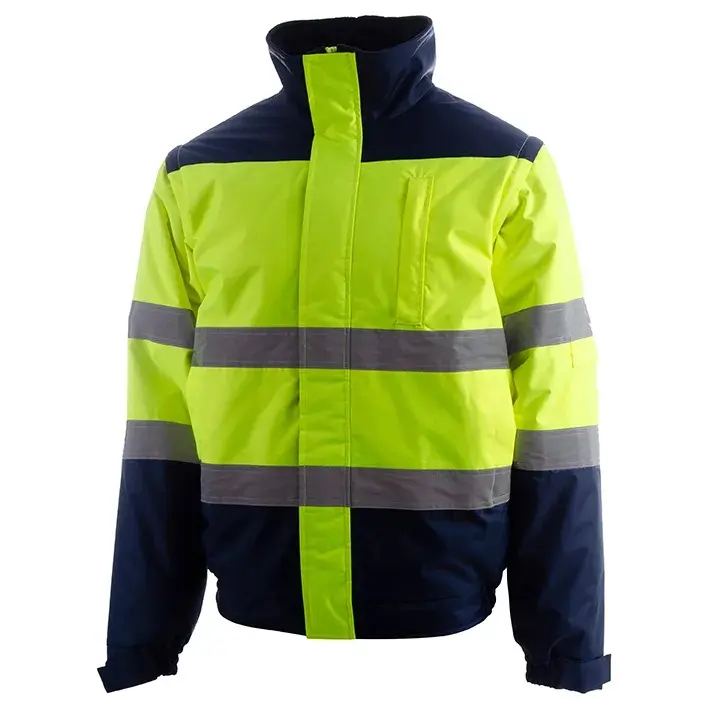 CHAQUETA BOMBER JUNGLE · BICOLOR · IMPERMEABLE [4/4] · AMBIENTES FRIOS -5ºC  · MANGAS EXTRAIBLES 2 EN 1 · CE II CAT · AV