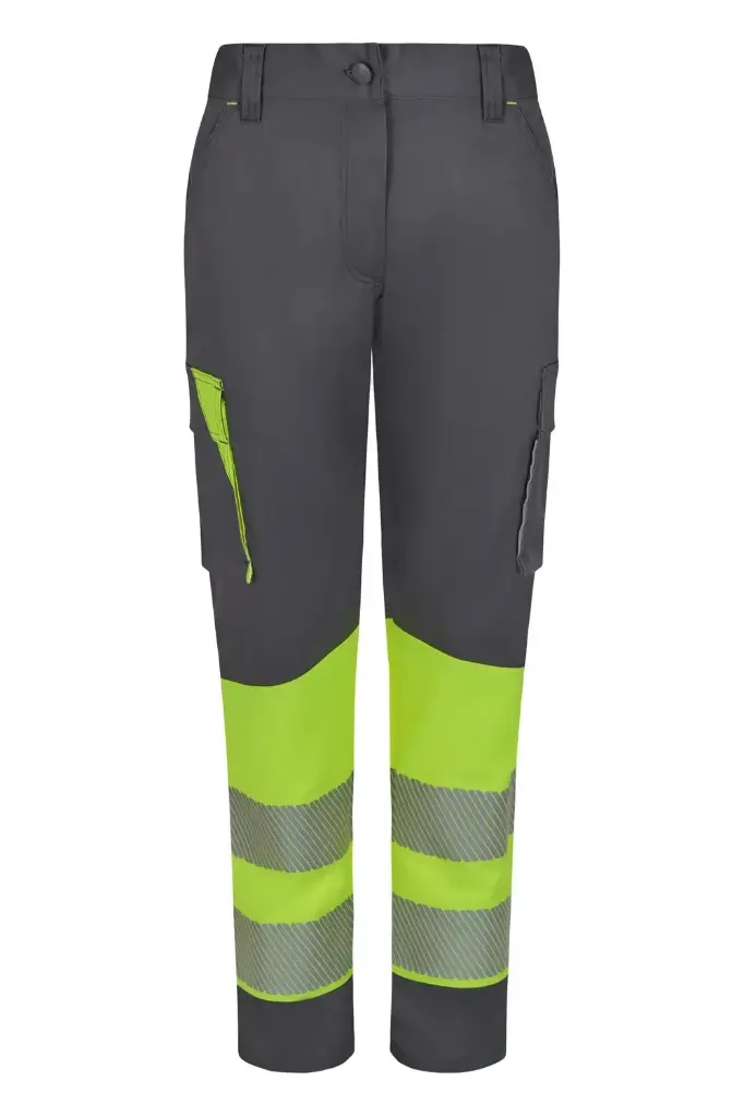 PANTALON GRS 303032SW · MUJER · BICOLOR · CARGO · ELASTICO/STRETCH · ECO · BANDAS SEGMENTADAS · PROTEC. SOLAR >50ºC · AV · CE II CAT