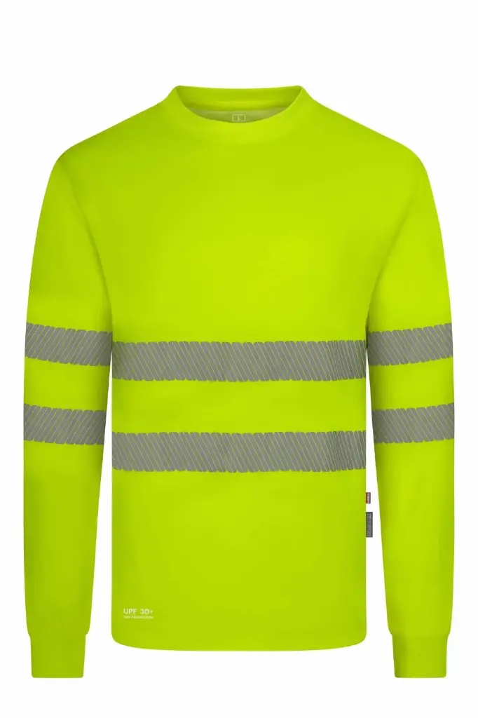 [305644] CAMISETA 305644 HI VIS Cotton RS · ML · UNICOLOR · ALGODON · ECO · BANDAS SEGMENTADAS · PROTEC. SOLAR >30ºC · AV · CE II CAT · [150g]